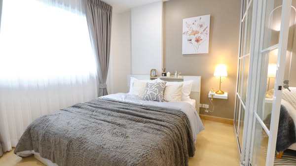bedroom of Dcondo Charan-Bang Khun Non