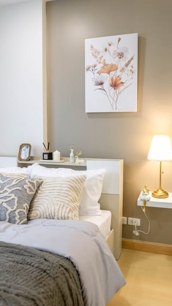 bedroom of Dcondo Charan-Bang Khun Non