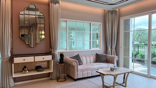 living room and bedroom of Grandio Ladprao-Kaset Nawamin