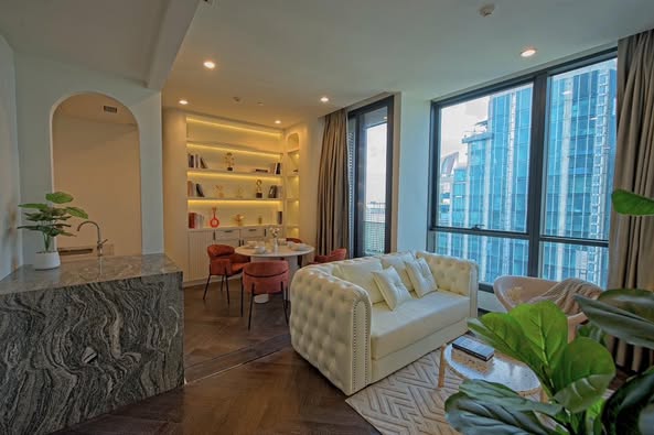 living room of THE ESSE Sukhumvit 36