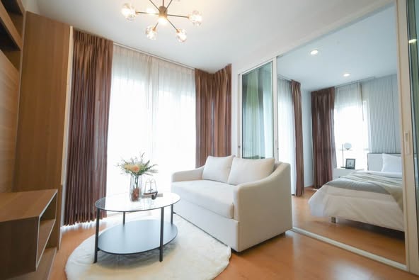 bedroom and living room of Tourmaline Gold