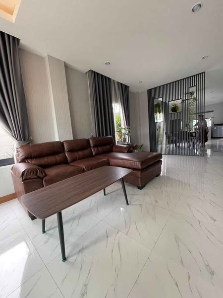 living room of BD House รับสร้างบ้านราคาประหยัด วัสดุคุณภาพ By GBC House
