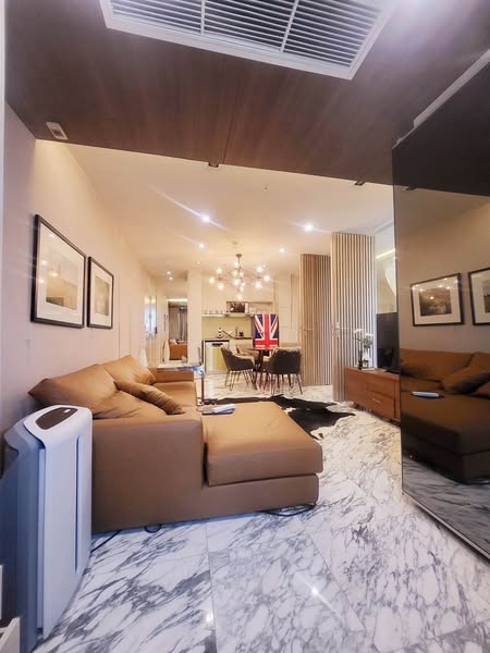 living room of IDEO Ratchada-Huai Khwang