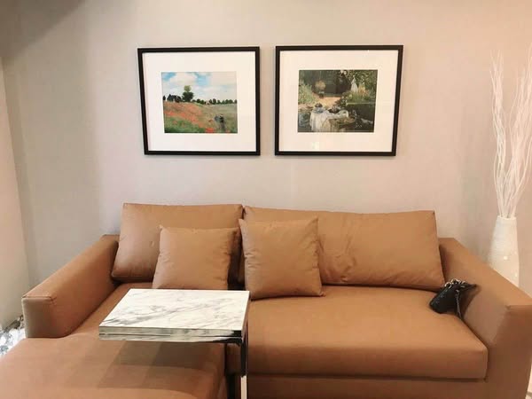 living room of IDEO Ratchada-Huai Khwang