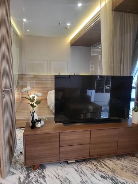 living room and room interior of IDEO Ratchada-Huai Khwang