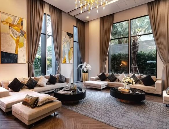 living room and bedroom of เวรี่ ลาซาล