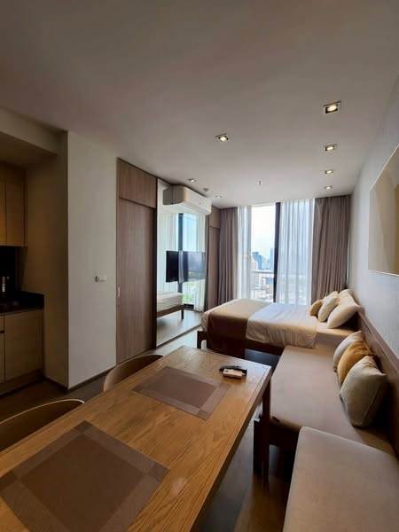 living room and bedroom of Park Origin Phrom Phong