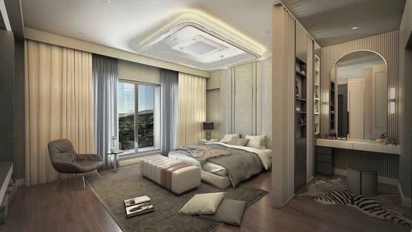 bedroom of Perfect Masterpiece Rama 9-Krungthep Kreetha