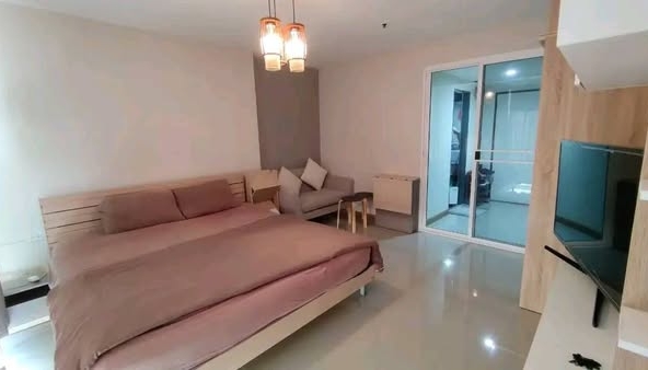 bedroom of Ratchada Orchid Condominium