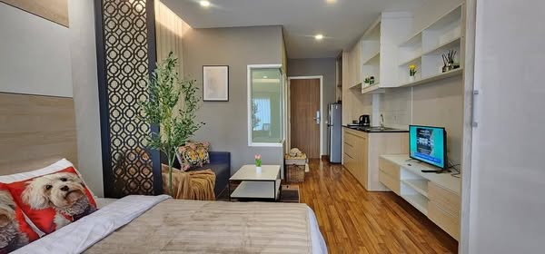 living room and bedroom and room interior of Siri at Sukhumvit