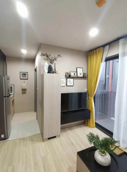 living room and bedroom of THE BASE Garden Rama 9