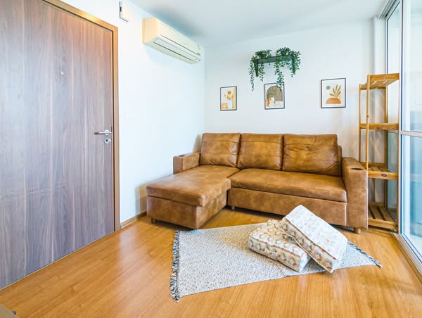 living room of THE BASE Sukhumvit 77
