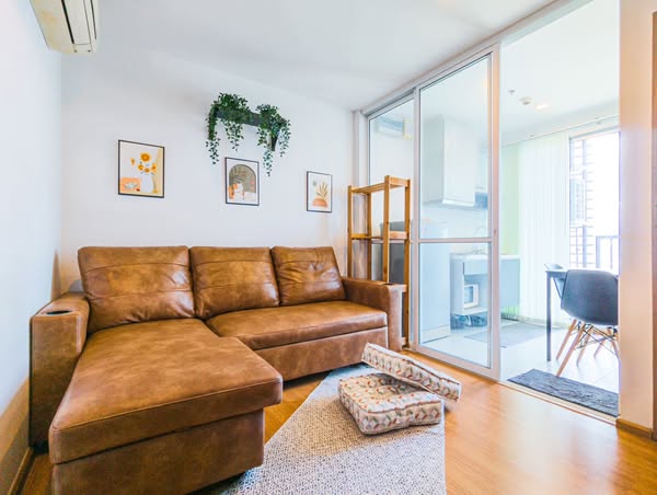 living room of THE BASE Sukhumvit 77
