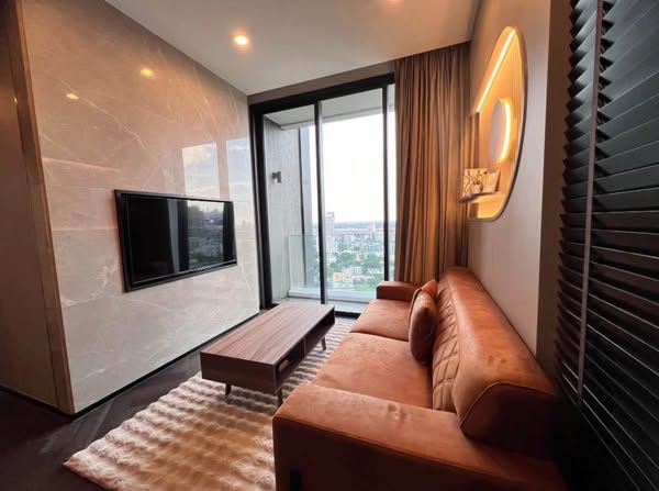 living room and bedroom of THE ESSE Sukhumvit 36