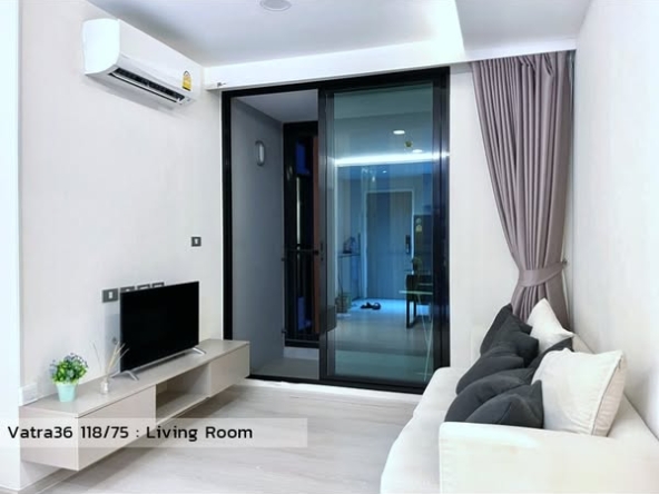 bedroom and living room and room interior of VTARA36 Condominium