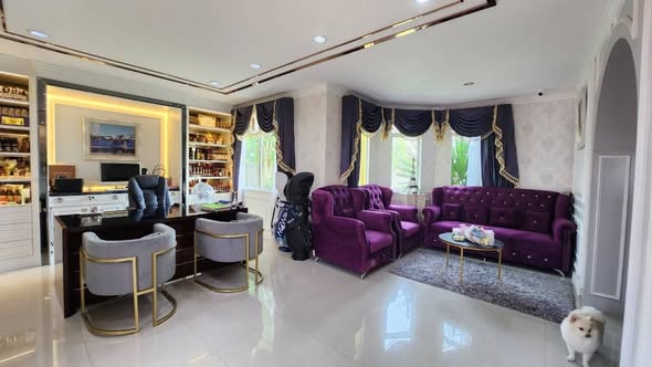 living room and bedroom of Grand Canal Don Mueang