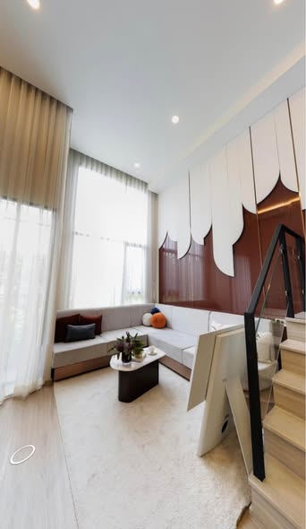 bedroom and living room of Origin Play Bangkhunnon Triple Station ออริจิ้น เพลย์ บางขุนนนท์ ทริปเปิ้ล สเตชั่น