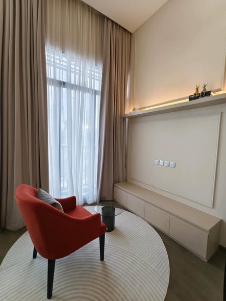 living room and bedroom of Park Origin Ratchathewi