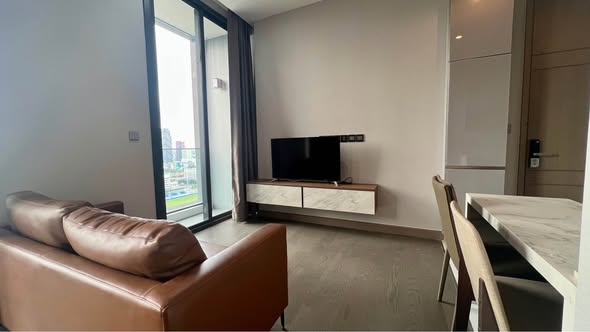 living room of THE ESSE at SINGHA COMPLEX