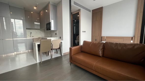 living room and room interior of THE ESSE at SINGHA COMPLEX