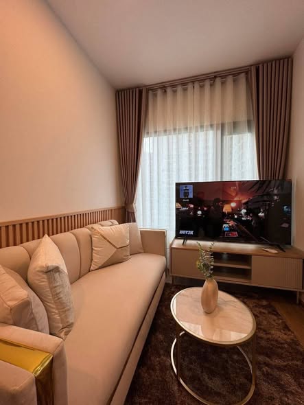 living room and bedroom of The Livin Ramkhamhaeng : เดอะ ลิฟวิ่น รามคำแหง