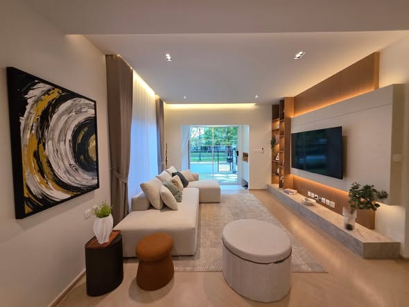 living room of Villaggio 3 Srinakarin-Bangna