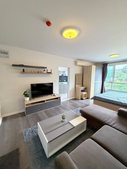 bedroom and living room of Dcondo Campus Resort Chiang Mai