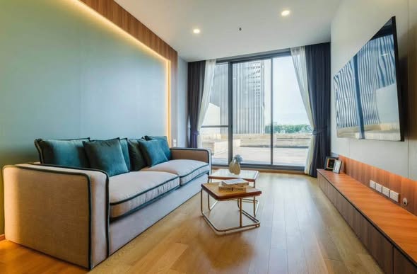 living room and bedroom of Hyde Sukhumvit 13