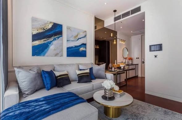 living room and bedroom of KHUN by YOO