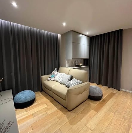 bedroom and living room and room interior of Lumpini Place Srinagarindra – Hua Mak Station