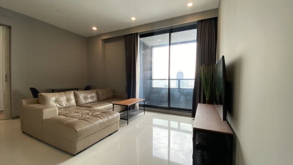 living room and bedroom of M Silom