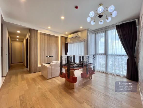 living room and bedroom and room interior of Park​ Origin​ Thonglor