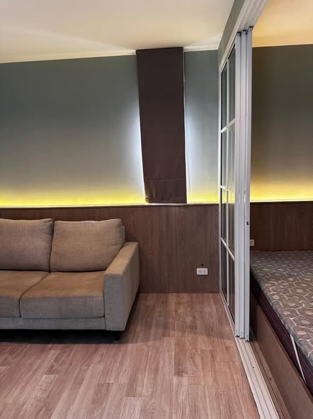 living room and bedroom and room interior of Plum Condo Ramkhamheng Station