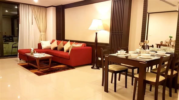 living room of Prime Suites Pattaya Klang Condominium