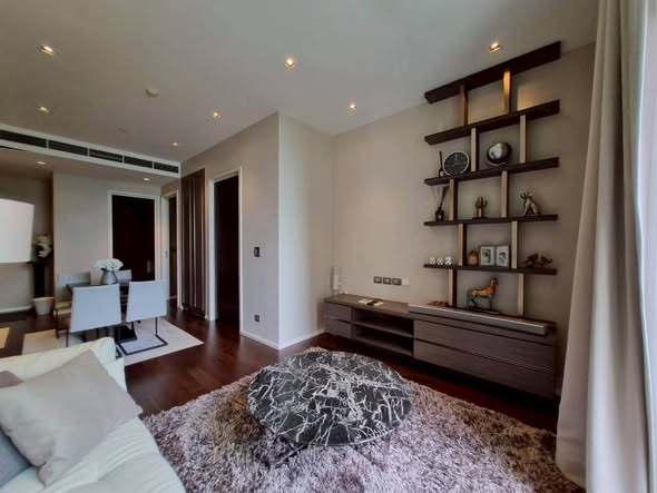 living room and bedroom of The Diplomat 39