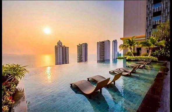 pool of The Riviera Wongamat Beach : เดอะ ริเวียร่า วงศ์อมาตย์ บีช