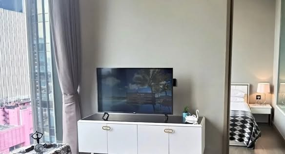 bedroom and living room of THE ESSE at SINGHA COMPLEX