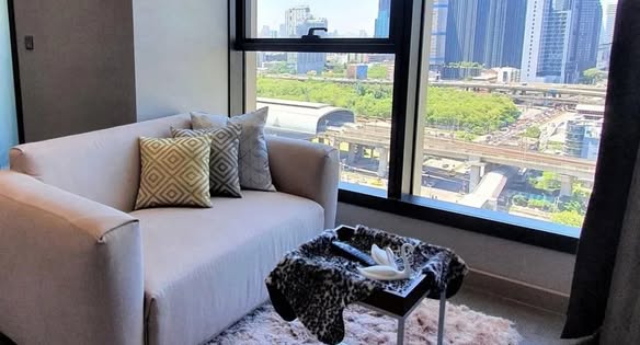 living room of THE ESSE at SINGHA COMPLEX