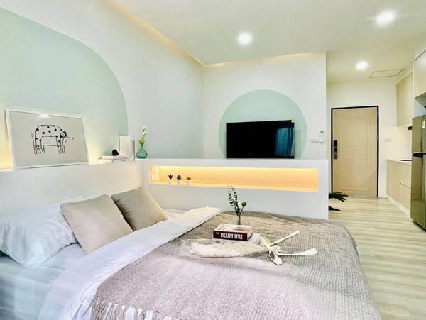 bedroom of Gumpuju2 at Kiang Mor condominium