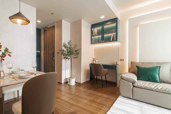 bedroom and living room of Ideo Q Sukhumvit 36