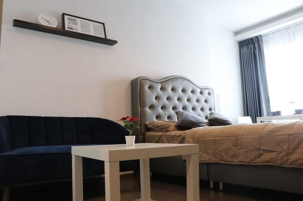 living room and bedroom of Ideo Sukhumvit 93