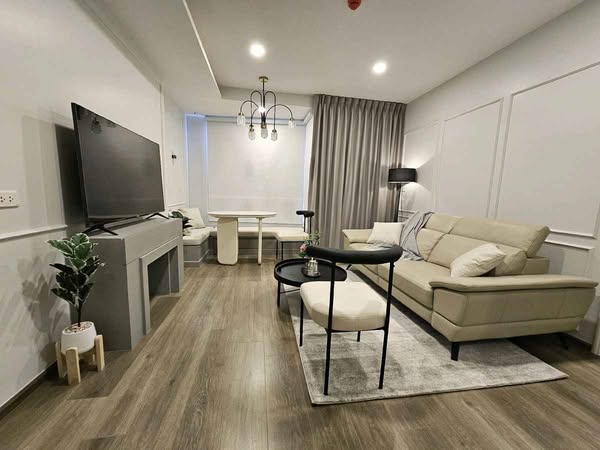 living room and bedroom of SOHO​ BANGKOK​ RATCHADA​