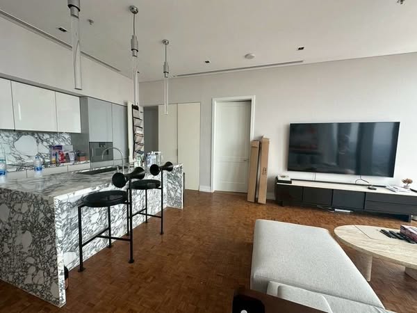 living room and kitchen of The Ritz-Carlton Residences, Bangkok