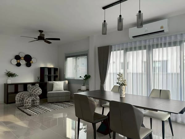 living room and room interior of Grande Pleno Sukhumvit-Bangna