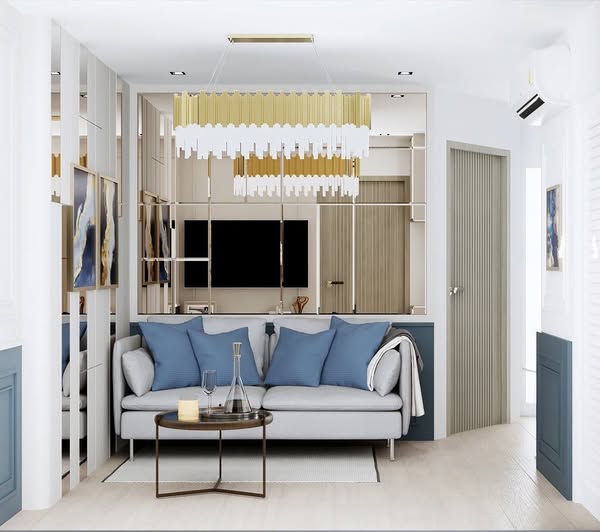 living room of Lumpini Condo Town Bodindecha-Ramkhamhaeng