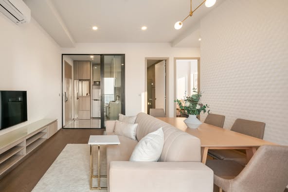 living room of Park​ Origin​ Phaya Thai