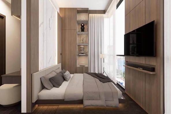 bedroom of Park​ Origin​ Thonglor