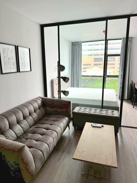 living room and bedroom and room interior of RHYTHM Ekkamai