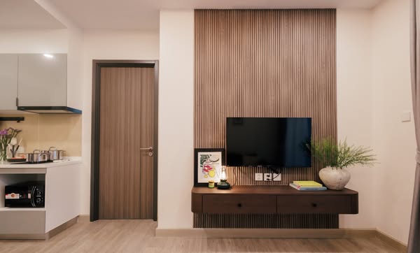 living room and bedroom and room interior of Supalai Premier Samsen-Ratchawat