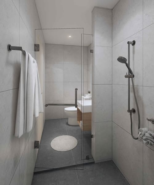 bathroom of The Celina Condo